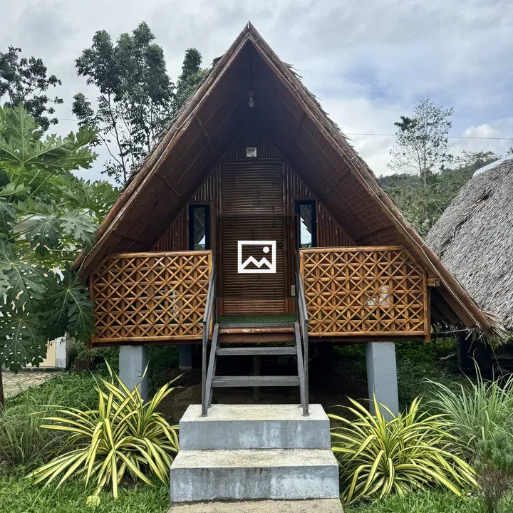 A-frame Bamboo Hut