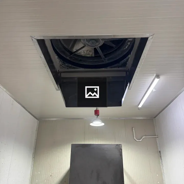 Ceiling vent and panel in light room