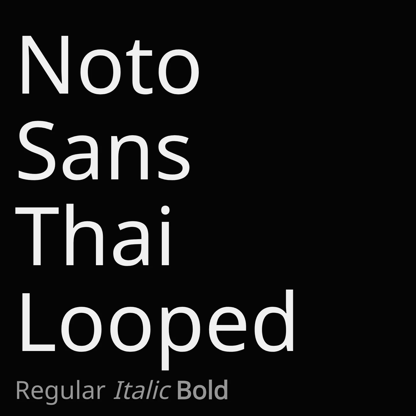 Noto Sans Thai Looped