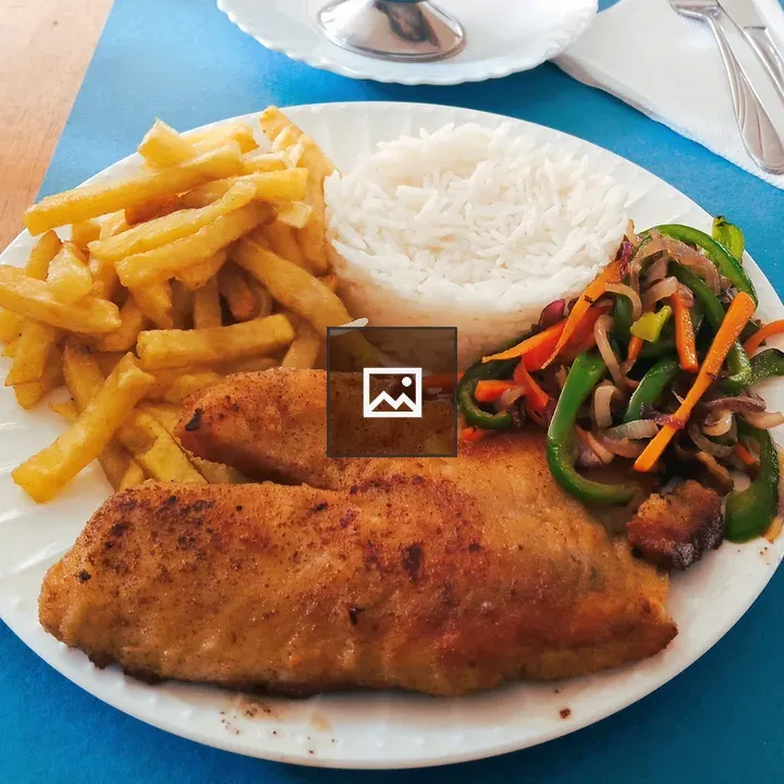 Two pan-seared fish fillets