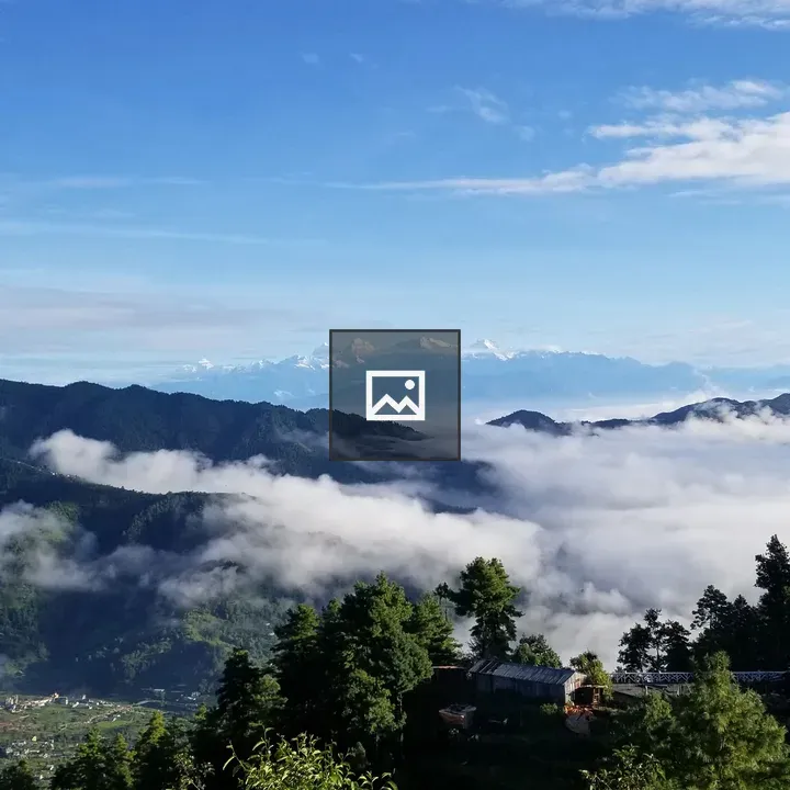 Trees with Mountain Background