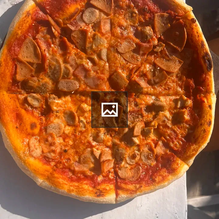 Pizza on White Table