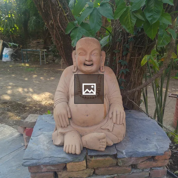 Sitting Laughing Buddha Bust