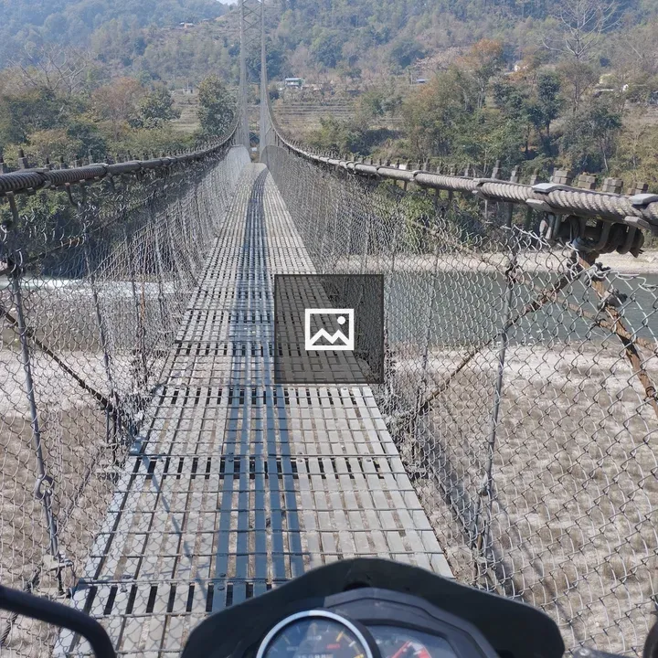 Suspension Bridge Over Madi River
