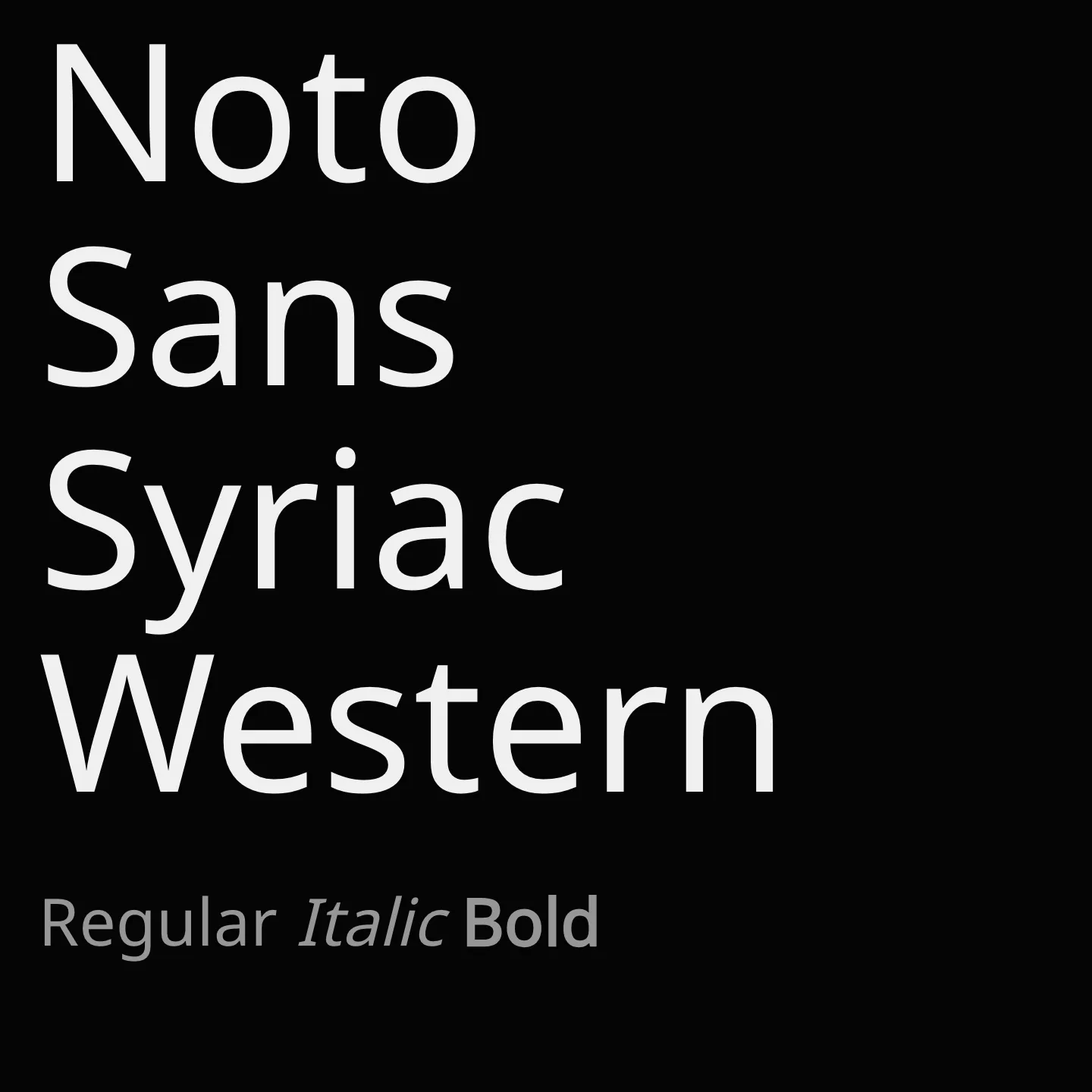 Noto Sans Syriac Western