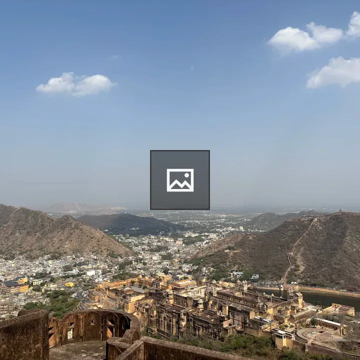 Aerial Fort Complex Over Hills