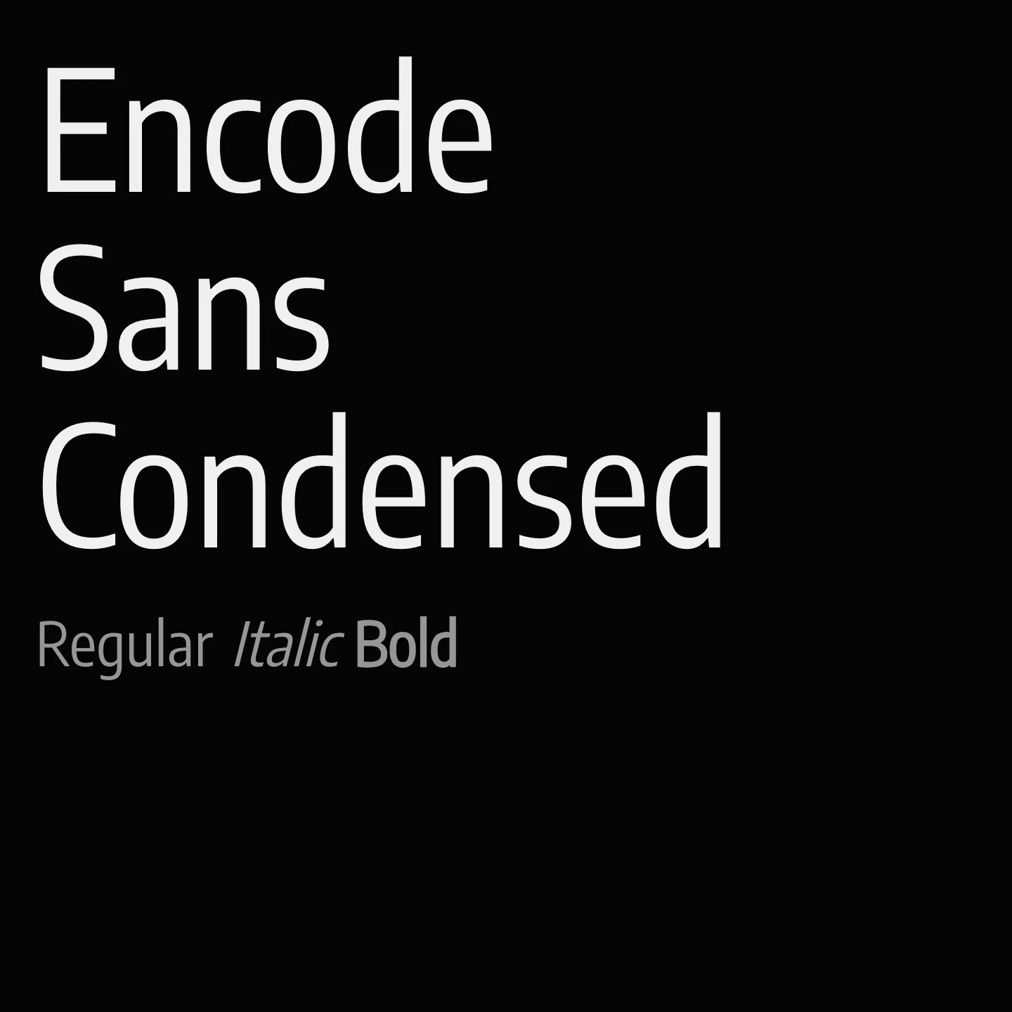 Encode Sans Condensed