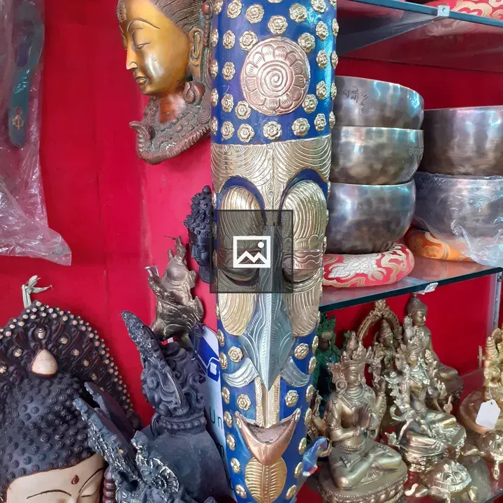 Buddha head statue in market