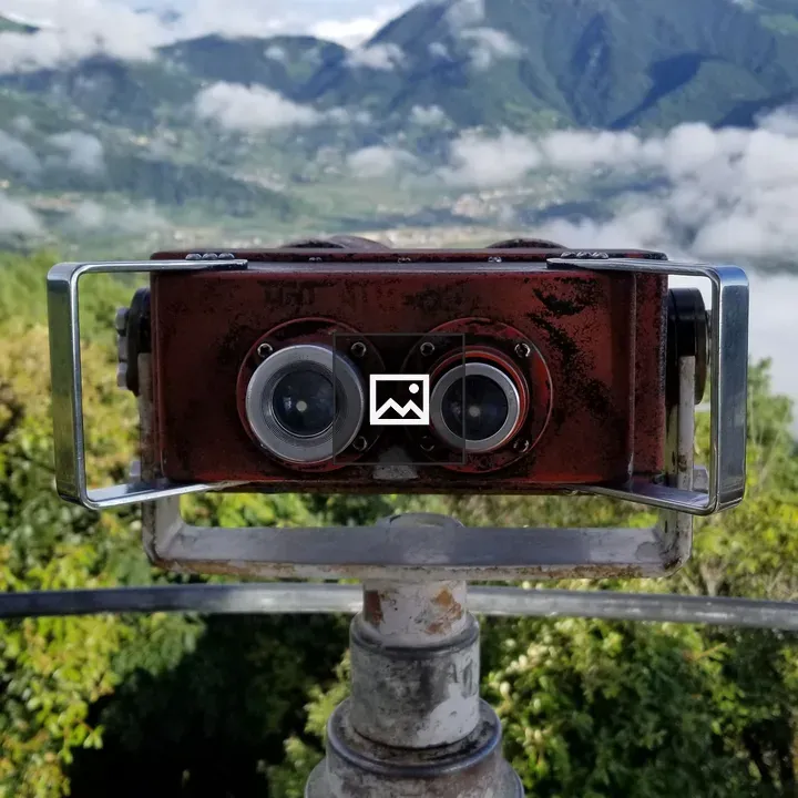 Tower View with Binoculars