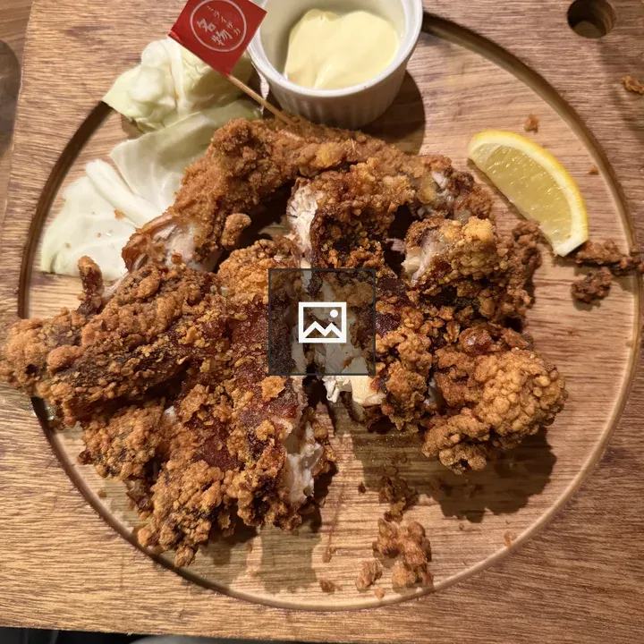 Deep fried chicken on board