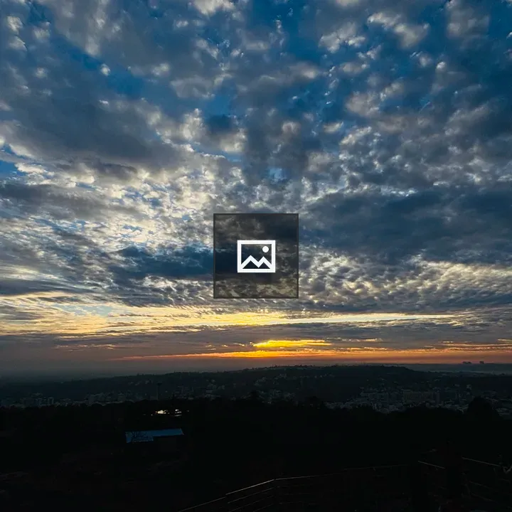 Sky with Thick Clouds at Sunset