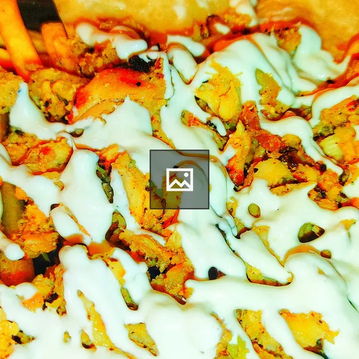Close-up Shawarma with Sauce