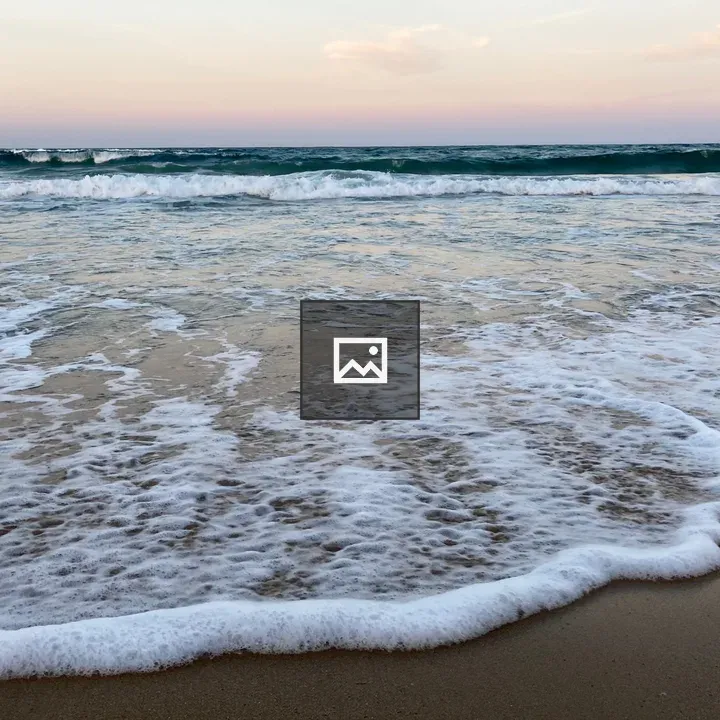 Beach scene with gentle waves