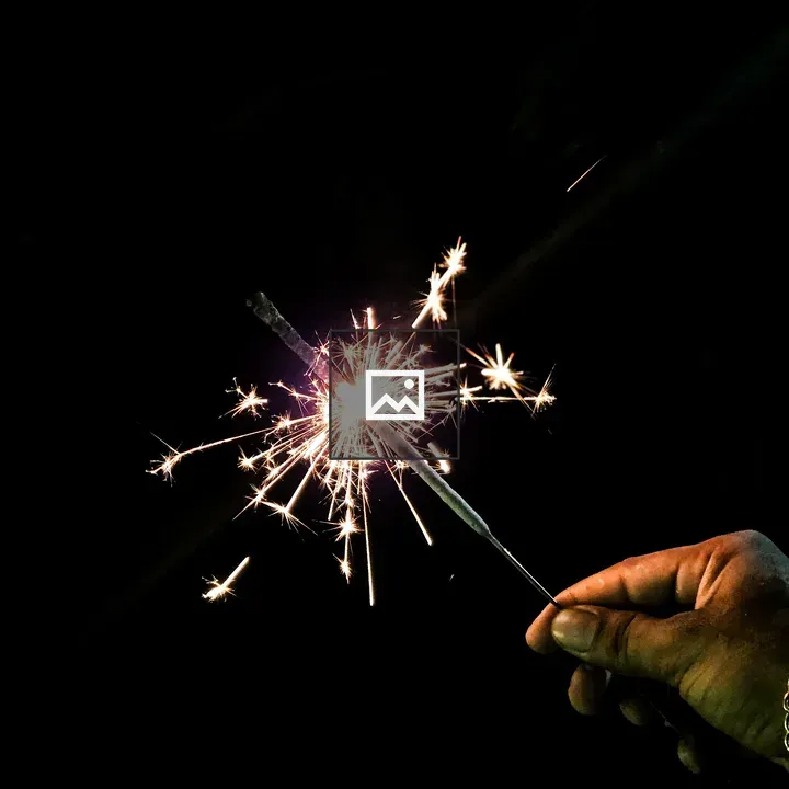 Handful of sparkler light