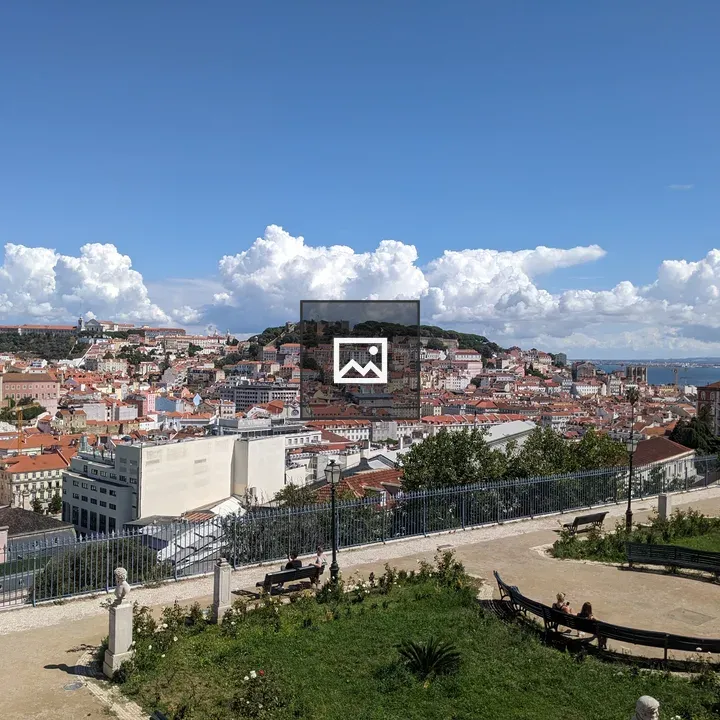 Lisbon View with Buildings