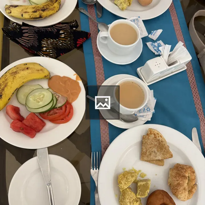 Top-down Breakfast Spread