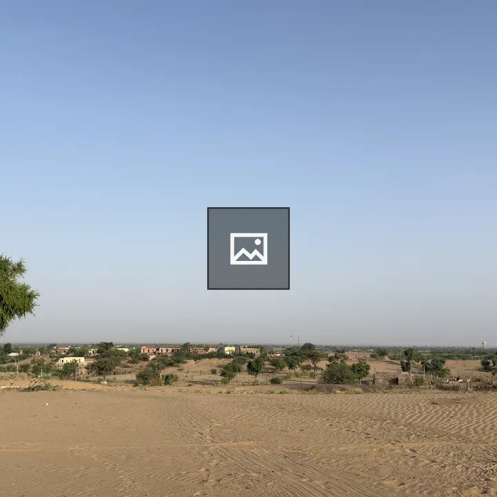Dry Landscape with Sand Dunes