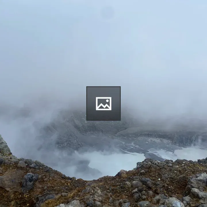 Rocky Foggy Landscape