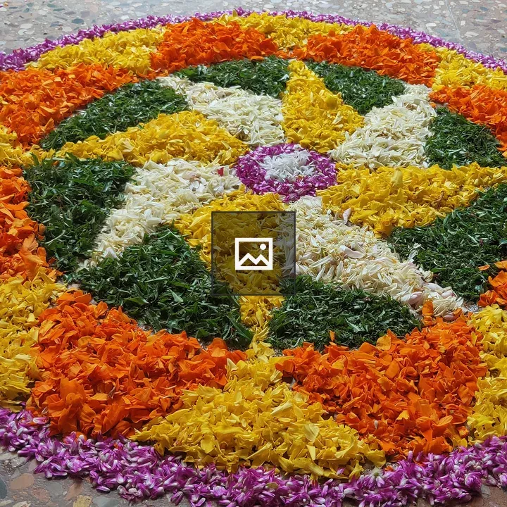 Onam Pookkala Circular Petal Design