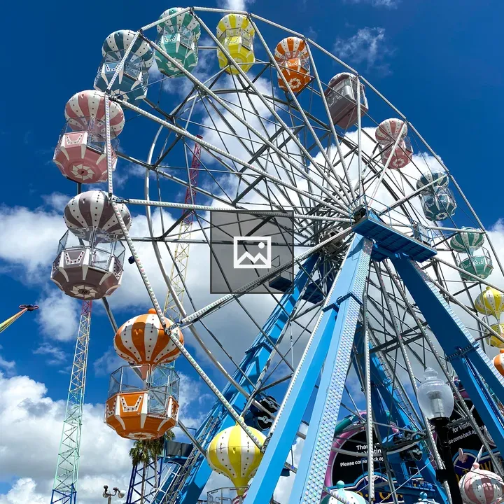 Ferris wheel at amusement park