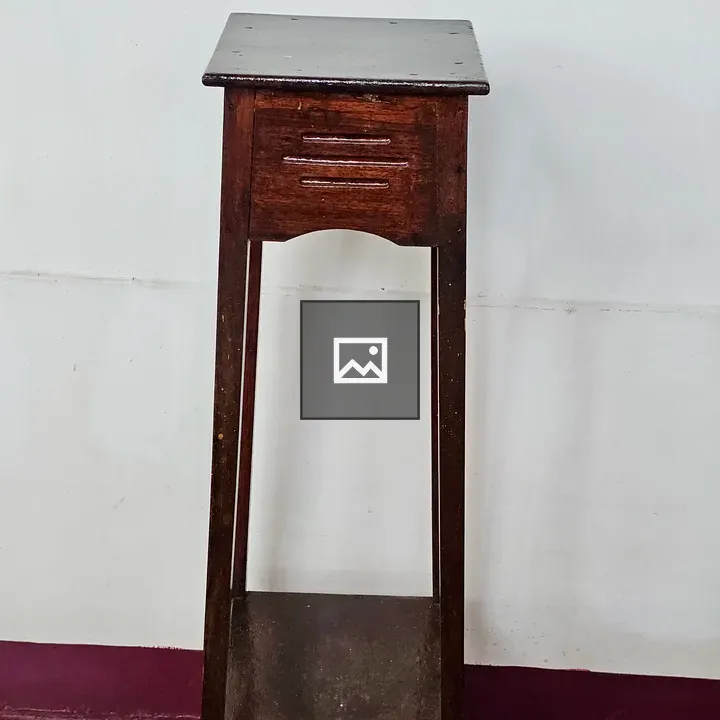 Tall vintage wooden stand