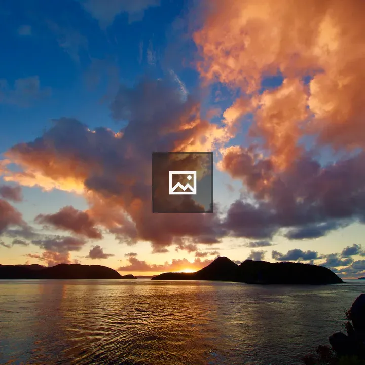 Sunset in the British Virgin Islands