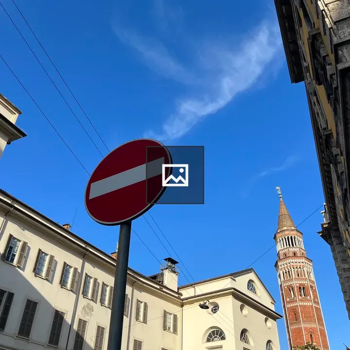 No Entry Sign in Milan