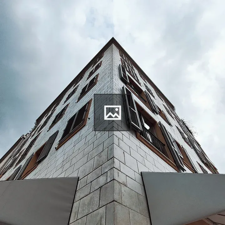 Corner of the Building from Low Angle