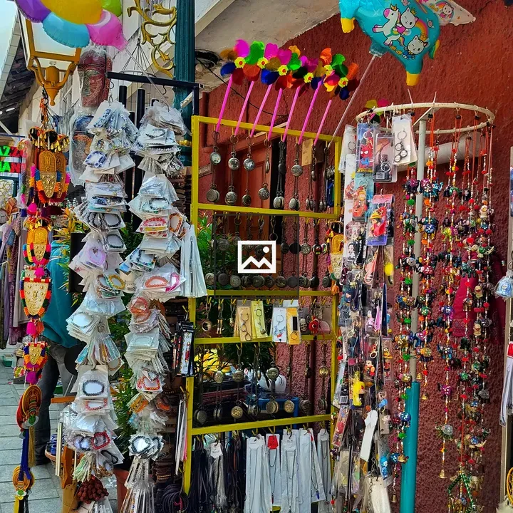 Street stall with ornaments