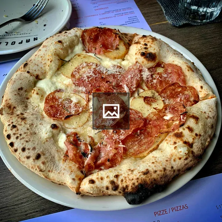 Neapolitan Pizza on Plate