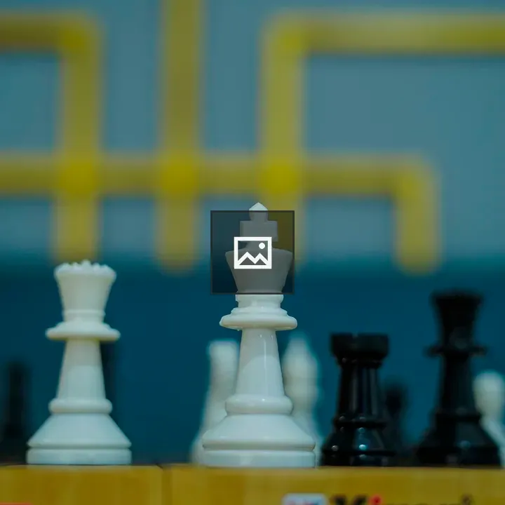 Chess king on board
