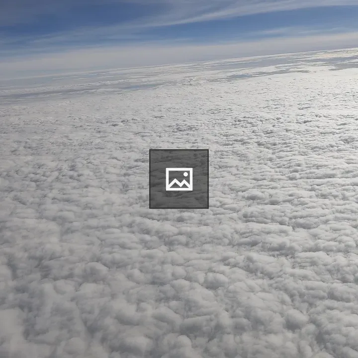 Sea of White Clouds from 30,000 Feet