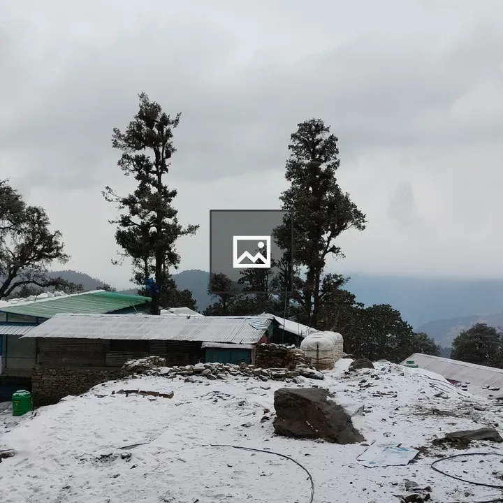 Snowfall on Chopta Homes