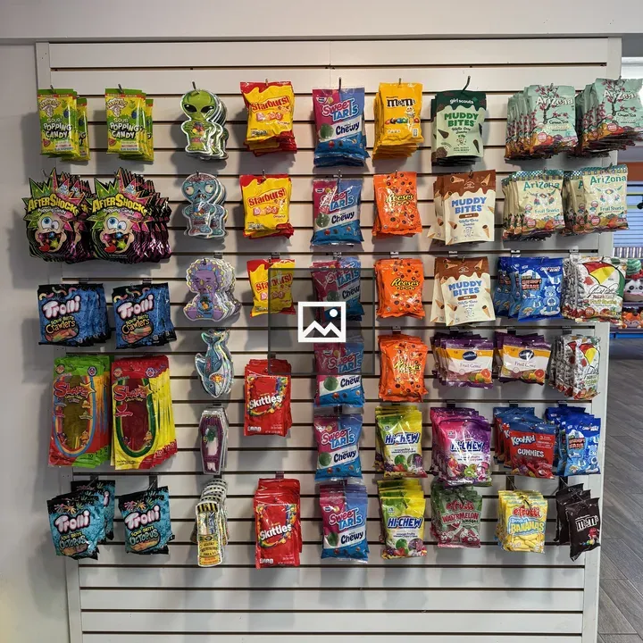 Wall of candy bags
