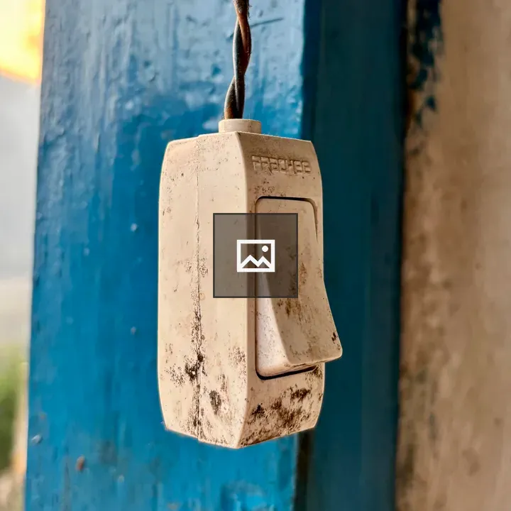 Close-up of light switch