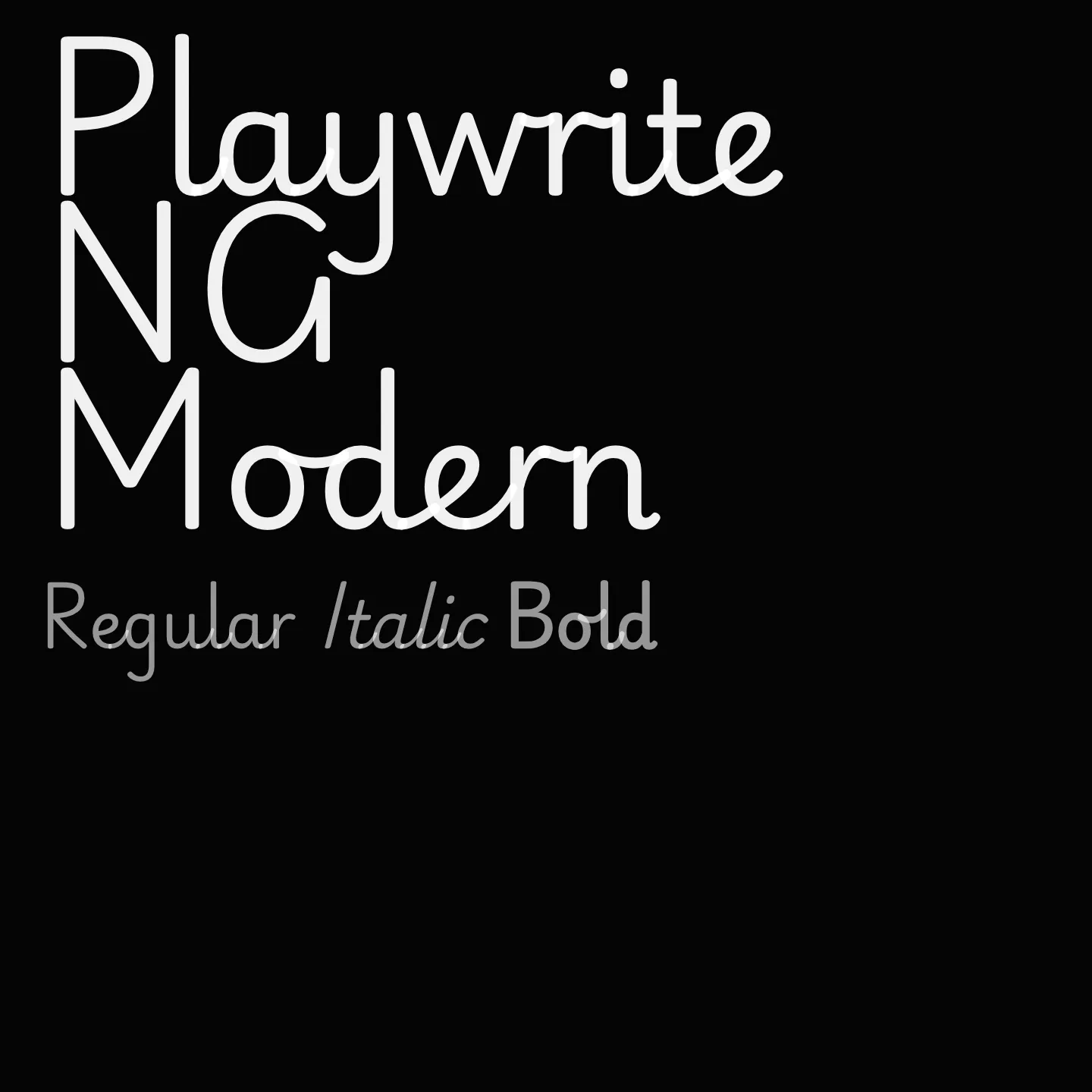 Playwrite NG Modern