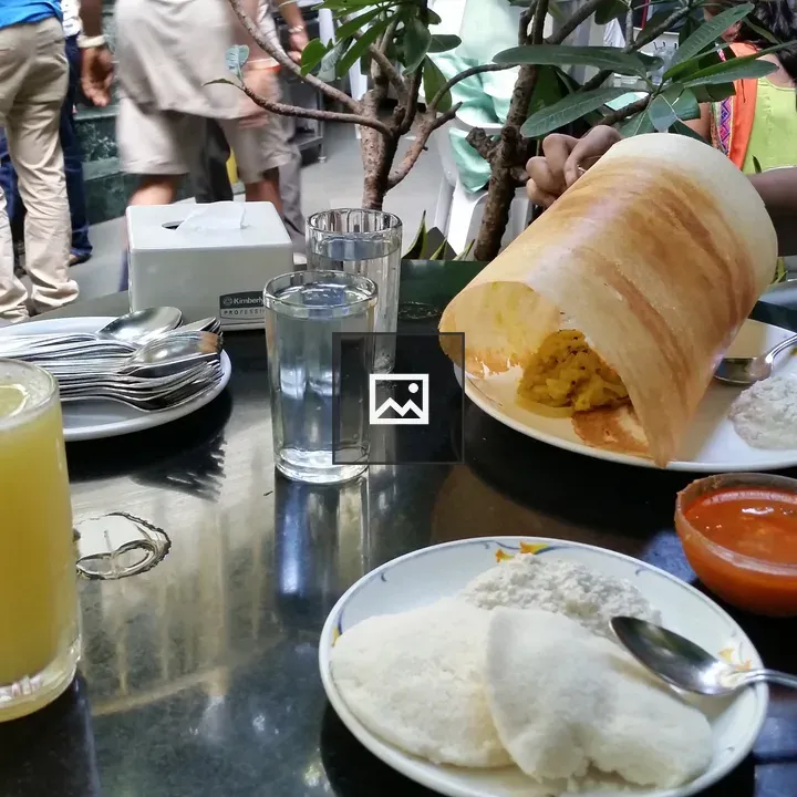 Breakfast at Vaishali plate