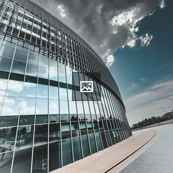 Glass-clad corporate building