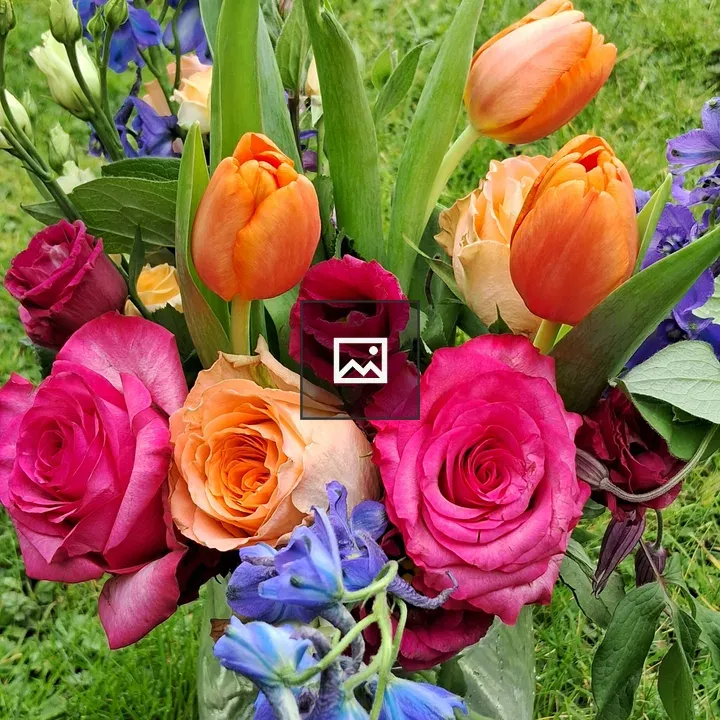 Decorative flower in bottle