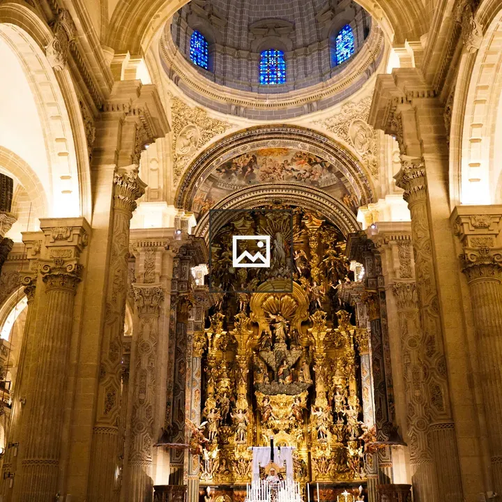 Interior of a grand cathedral