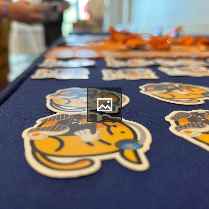Wapuu stickers at WordCamp US 2022