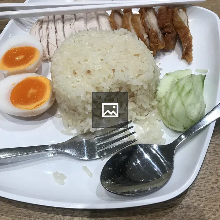 Thai Plate with Rice and Chicken
