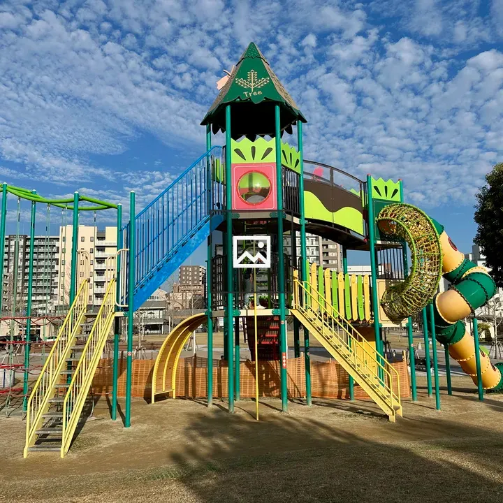 Colorful playground structure