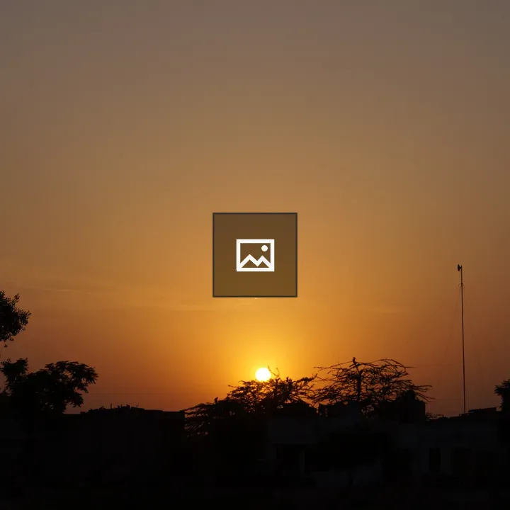 Sunset over the horizon