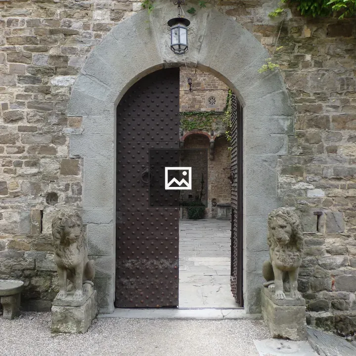 Doorway to Castello di Vincigliata