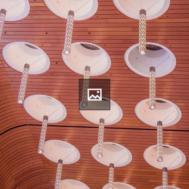 Ceiling lights at Nashville convention center
