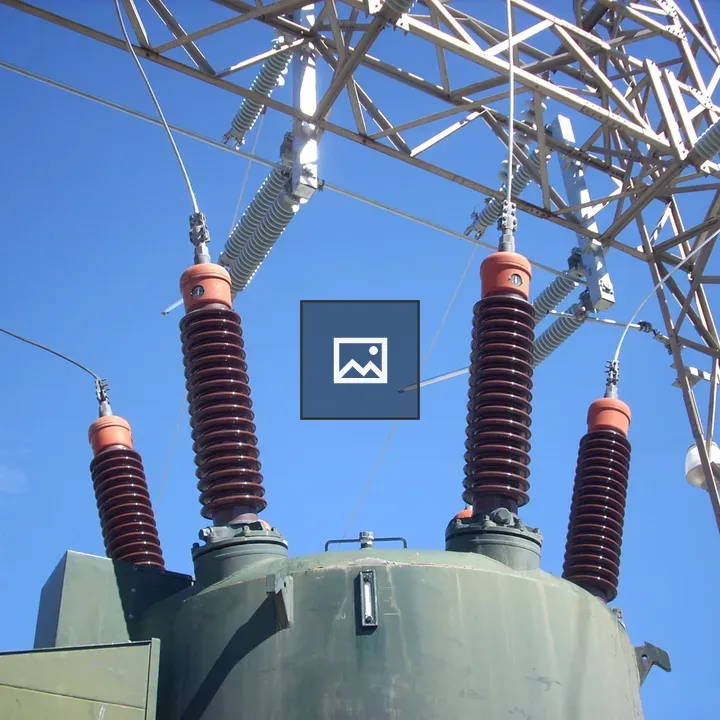 Insulators on Substation Transformer