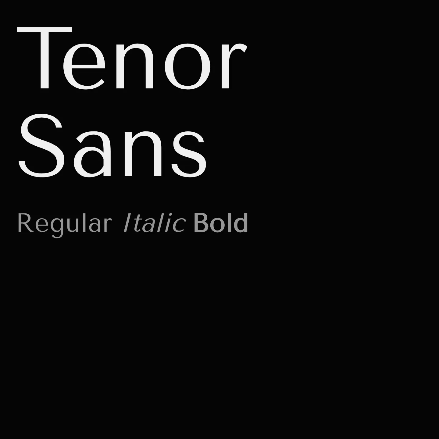 Tenor Sans