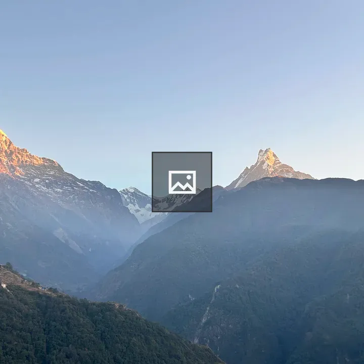 Fishtail View from Ghandruk Village