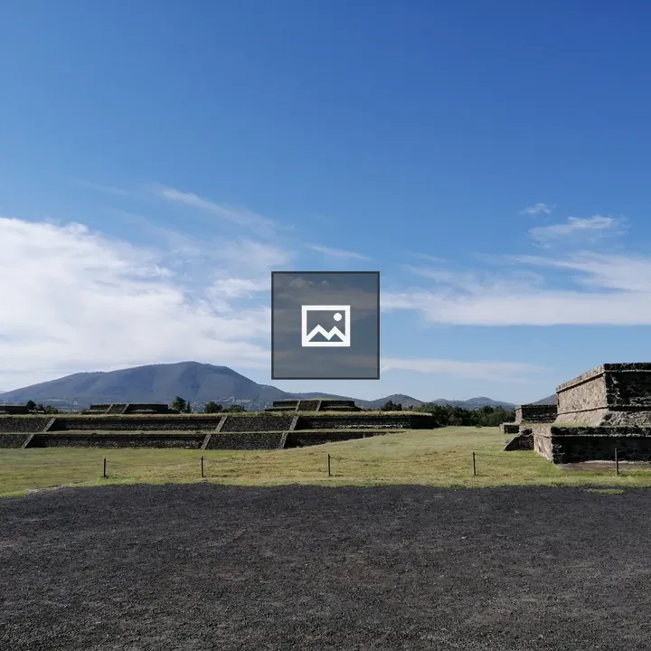 Temple landscape with ruins